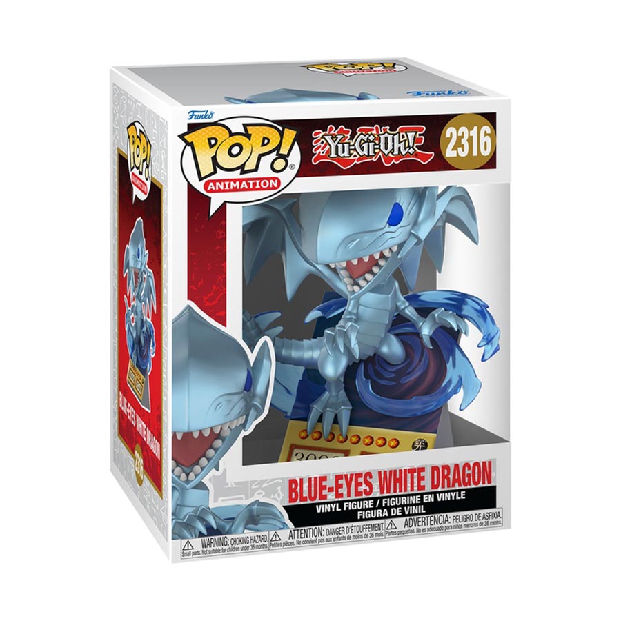 POP Premium Yu-Gi-Oh Blue-Eyes White Dragon Card Vinyl Figure