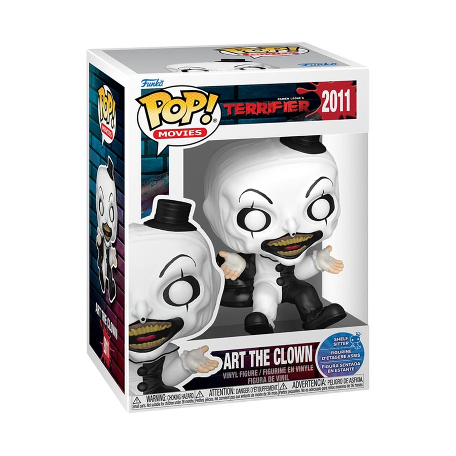 POP Movies Terrifier Art The Clown Shelf Sitter Vinyl Figure