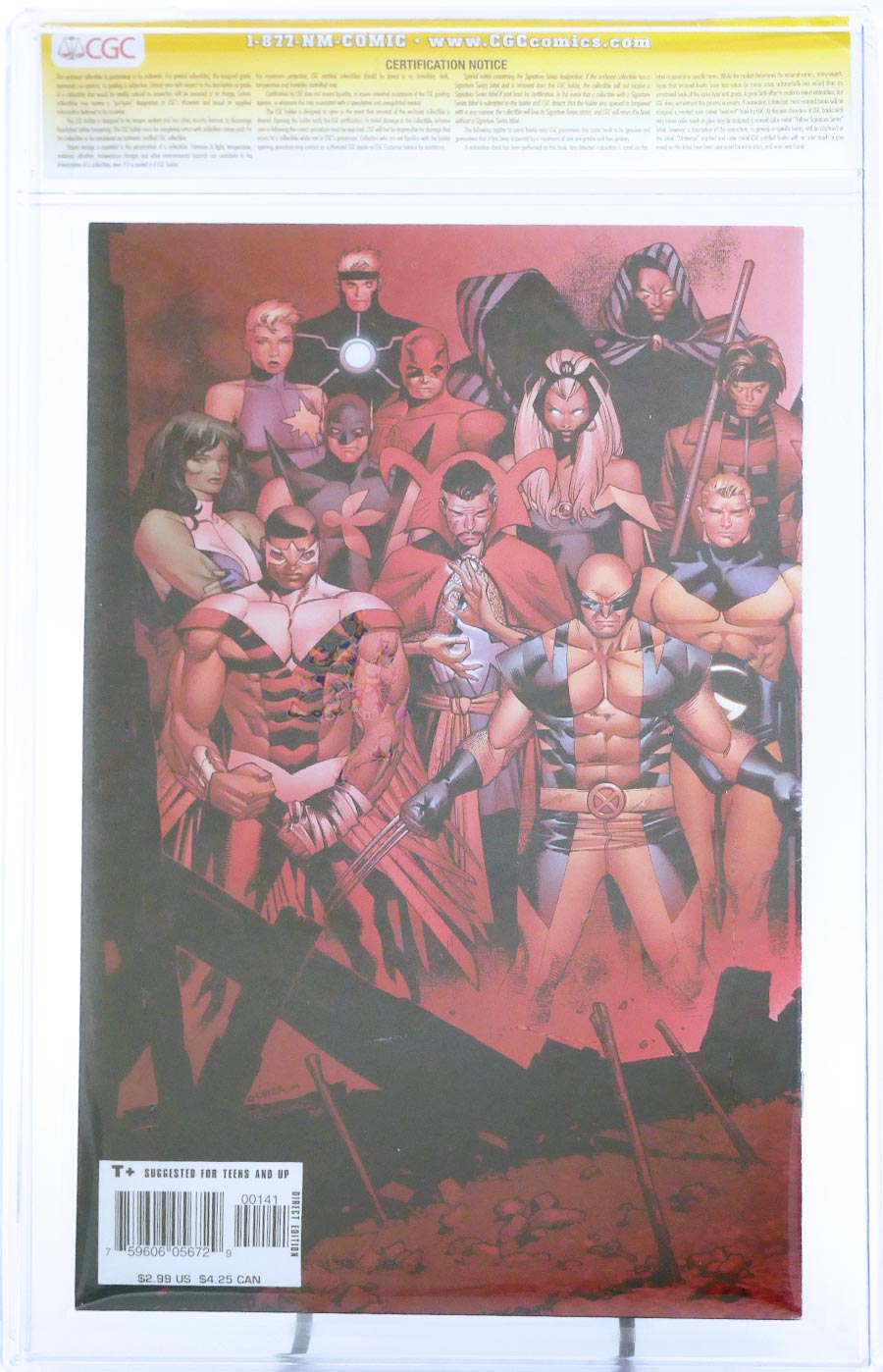 House Of M #1 Cover G Coipel Gatefold Variant Cover CGC Signature Series 9.4 Signed By Brian Michael Bendis
