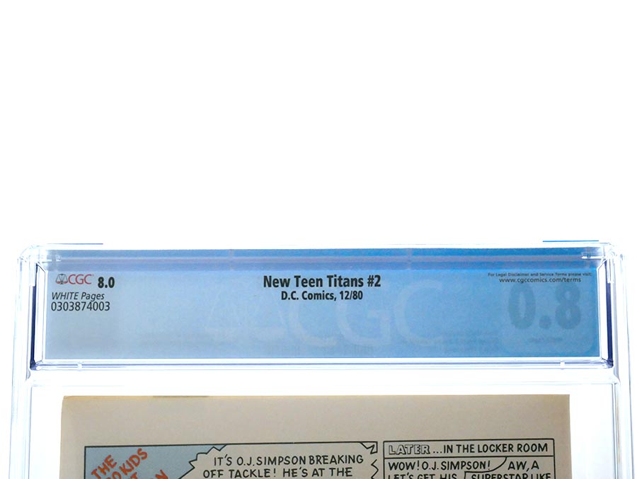 New Teen Titans #2 Cover D CGC 8.0