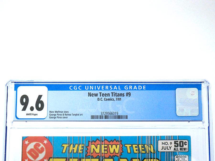 New Teen Titans #9 Cover B CGC 9.6