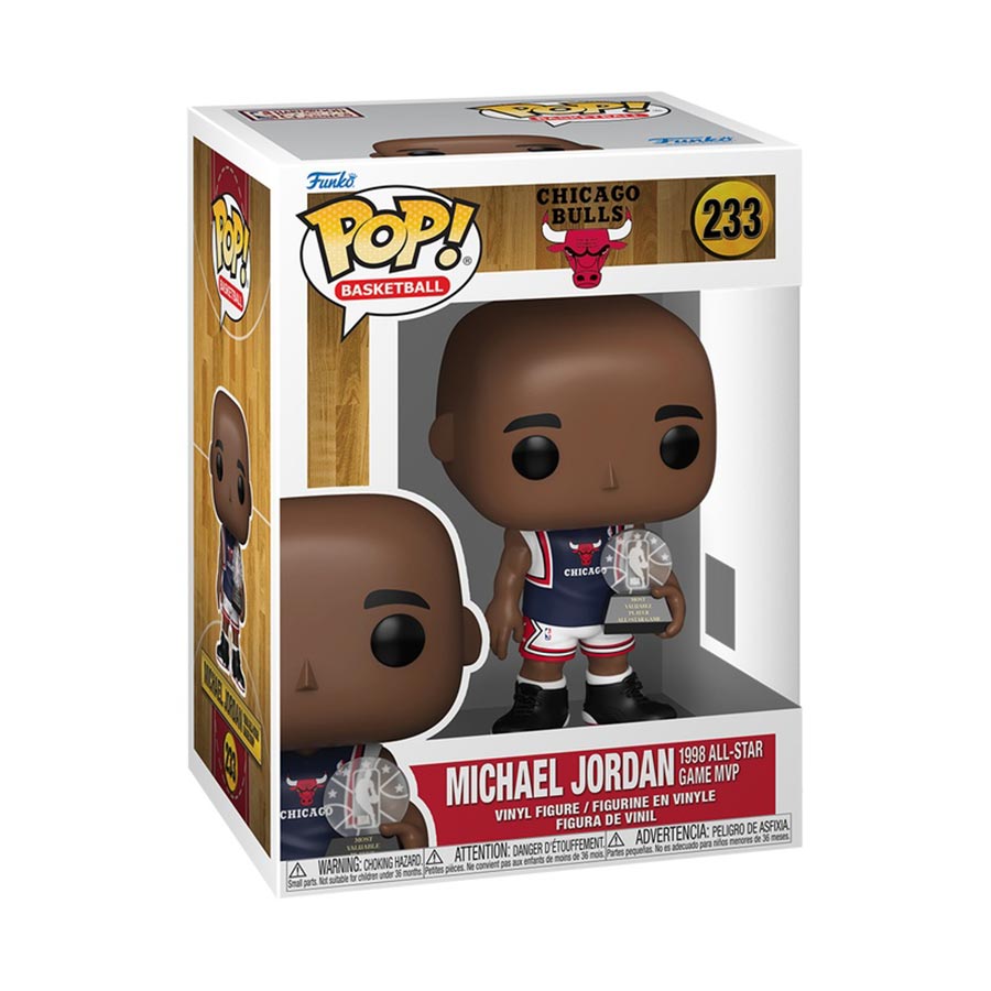 POP NBA Chicago Bulls Michael Jordan 1998 All-Star Game MVP Vinyl Figure