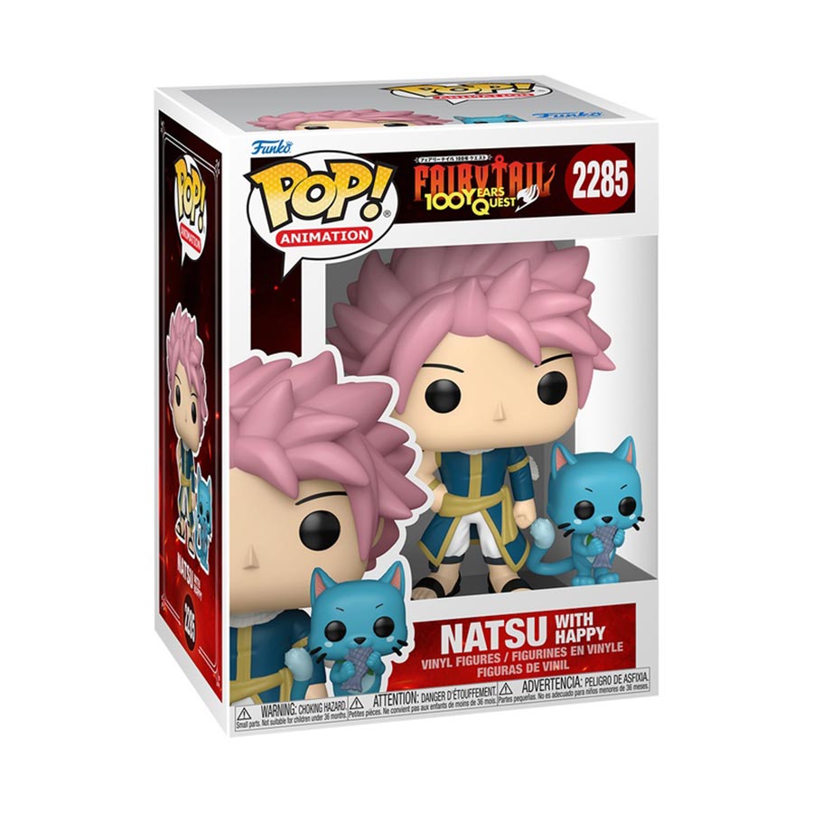 POP & Buddy Fairy Tail 100 Yeat Quest Natsu & Happy Vinyl Figure