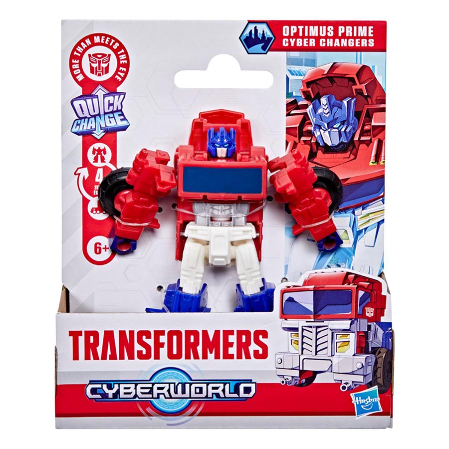 Transformers Cyberworld Cyber Changers Optimus Prime Action Figure