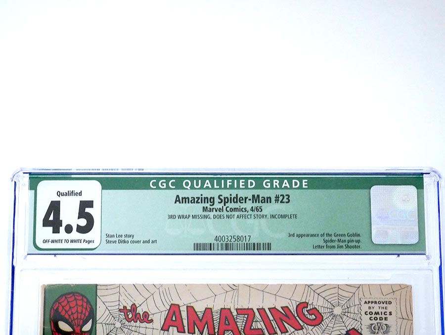 Amazing Spider-Man #23 Cover D CGC Qualified 4.5