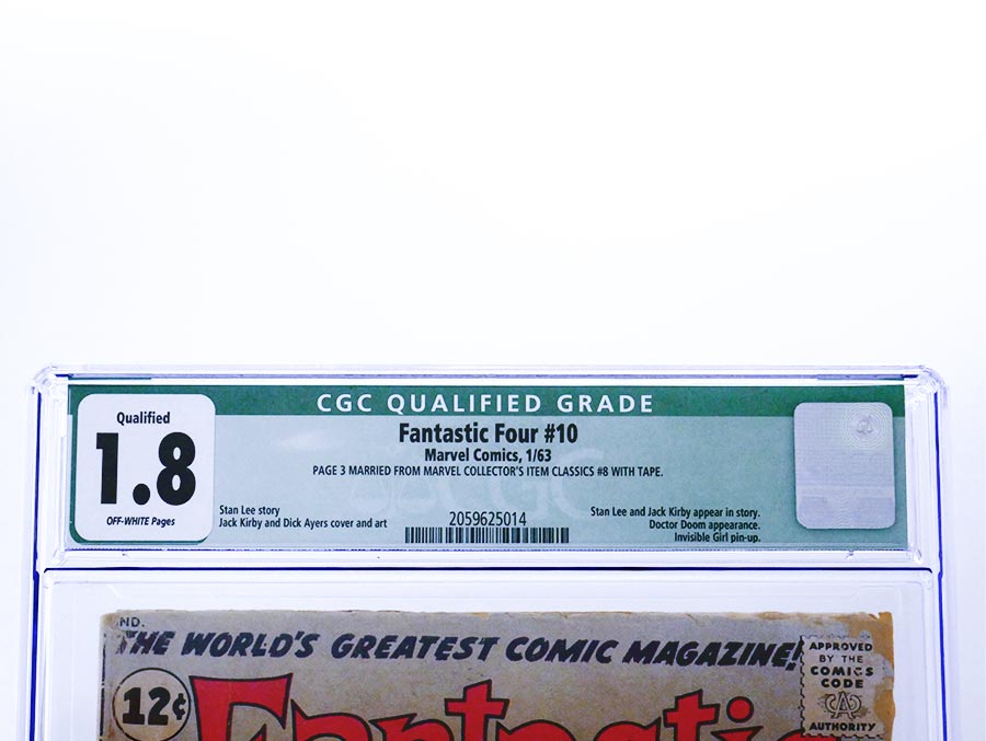 Fantastic Four #10 Cover E CGC Qualified 1.8