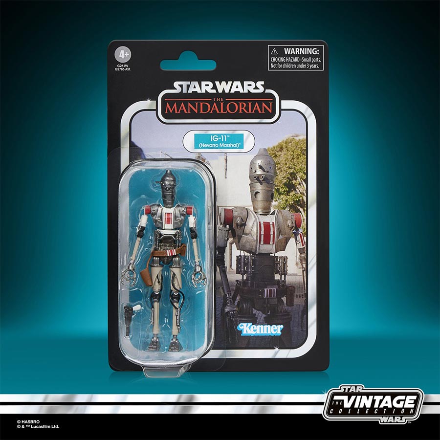 Star Wars The Vintage Collection The Mandalorian IG-11 Nevarro Marshal 3.75-Inch Action Figure