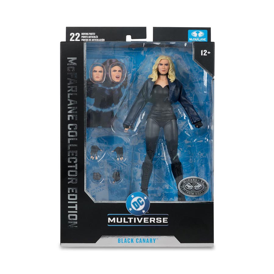 DC McFarlane Collector Edition Wave 14 Black Canary Platinum Edition 7-Inch Scale Action Figure