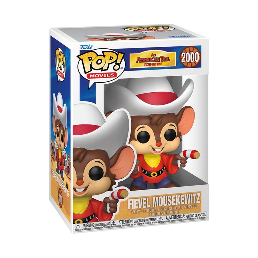 POP Animation An Americam Tail Fievel Goes West Fievel Mousekewitz Vinyl Figure