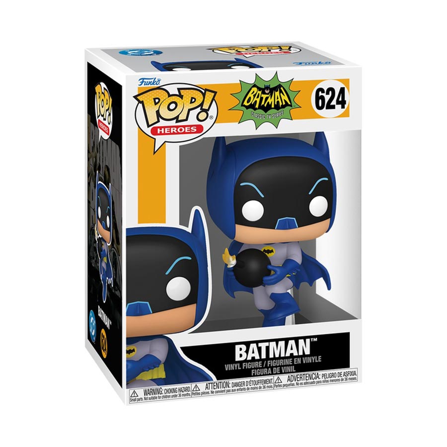 POP Heroes Batman 66 Batman With Bomb Vinyl Figure