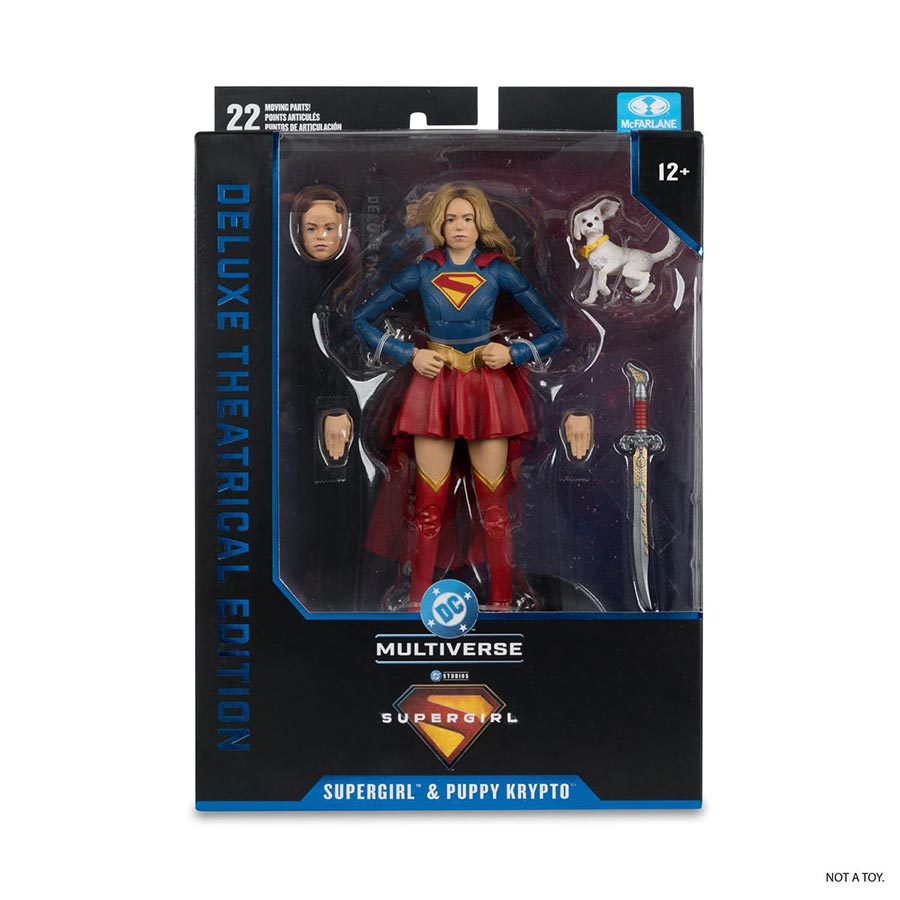 DC Theatrical Deluxe Supergirl Movie 2026 Supergirl And Baby Krypto 7-Inch Action Figure