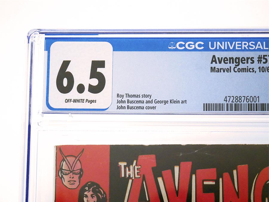Avengers #57 Cover H CGC 6.5 1st Ptg