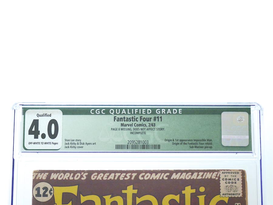 Fantastic Four #11 Cover E CGC Qualified 4.0
