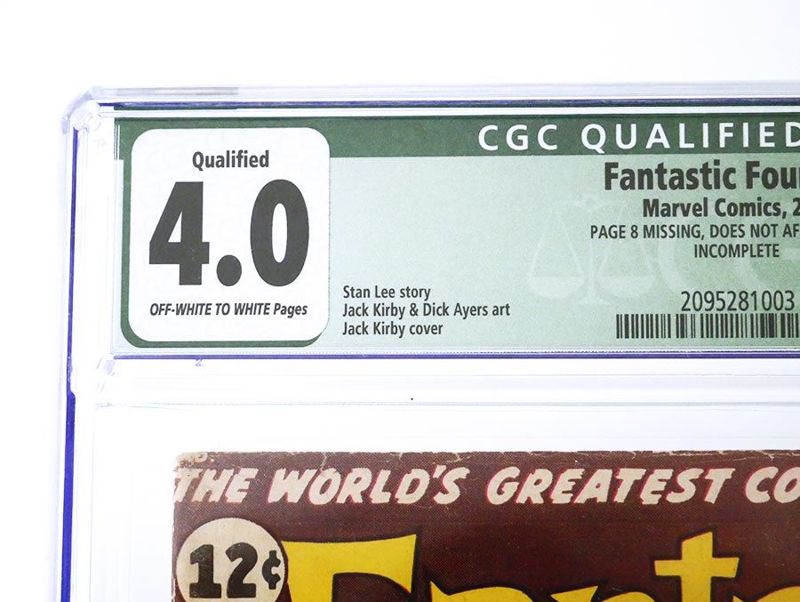 Fantastic Four #11 Cover E CGC Qualified 4.0