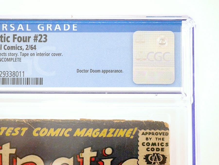 Fantastic Four #23 Cover B CGC .5