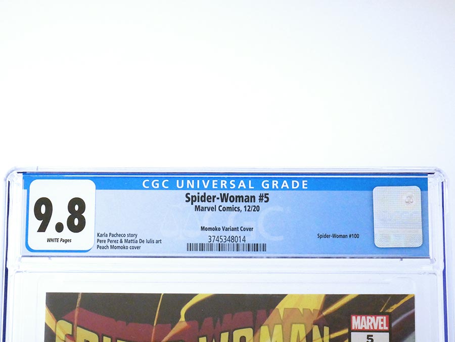 Spider-Woman Vol 7 #5 Cover M Variant Peach Momoko Cover CGC 9.8 (#100)