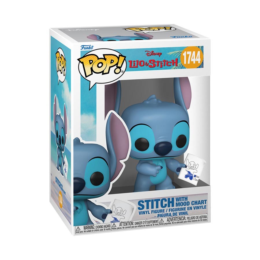 POP Disney Lilo & Stitch Stitch With Mood Chart Vinyl Figure