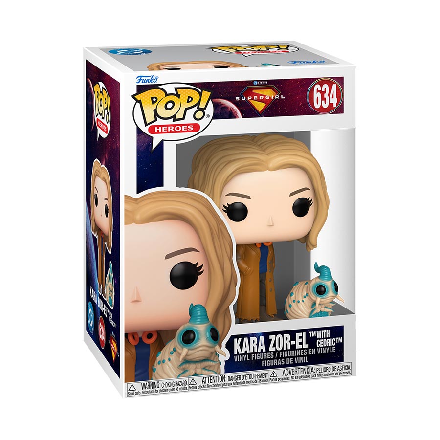 POP Movie Supergirl Kara Zor-El With Cedric Vinyl Figure