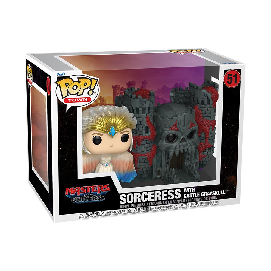 POP Town Masters Of The Universe Sorceress With Castle Grayskull Vinyl Figure