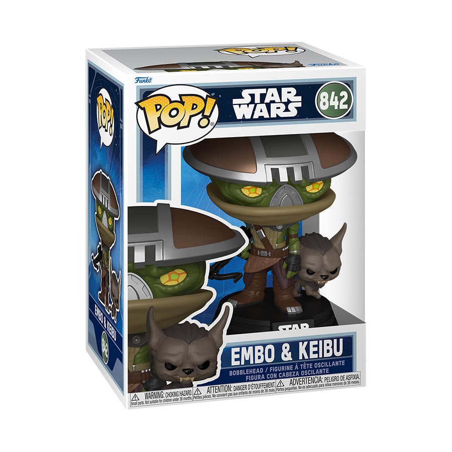 POP & Buddy Star Wars Mandalorian & Grogu Embo & Keibu Vinyl Bobble Head