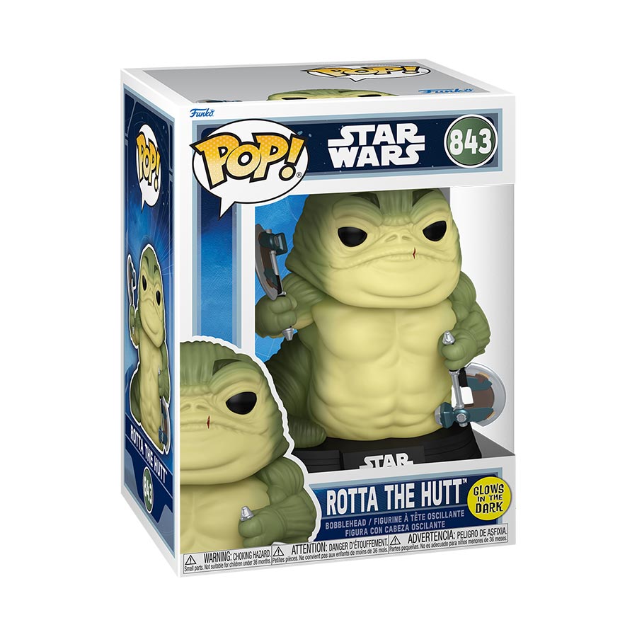 POP Star Wars Mandalorian & Grogu Rotta The Hutt Vinyl Bobble Head