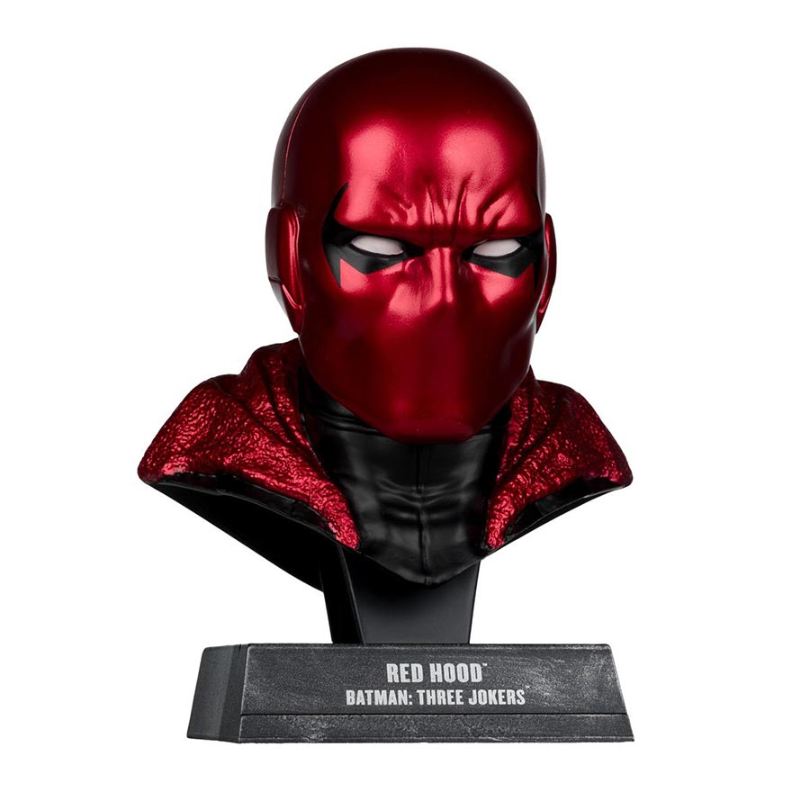 DC Direct Batman Cowl Collection Wave 6 Red Hood Batman Three Jokers 1/3 Scale Prop Replica