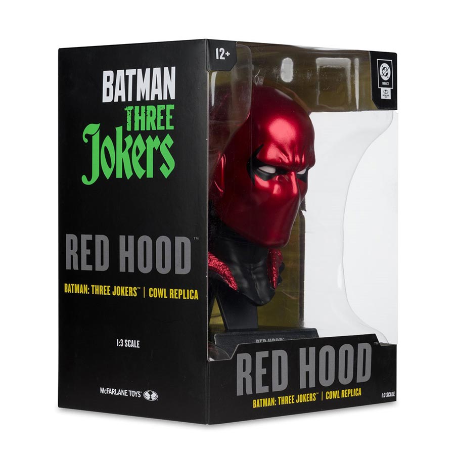 DC Direct Batman Cowl Collection Wave 6 Red Hood Batman Three Jokers 1/3 Scale Prop Replica