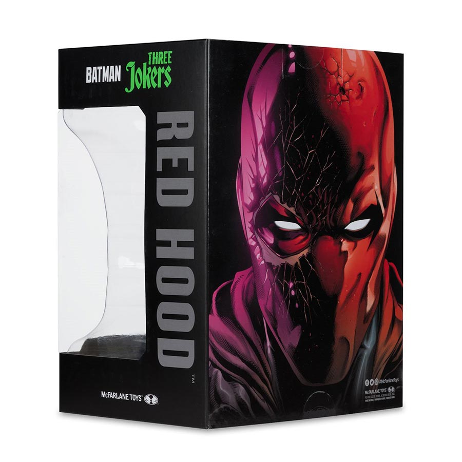 DC Direct Batman Cowl Collection Wave 6 Red Hood Batman Three Jokers 1/3 Scale Prop Replica