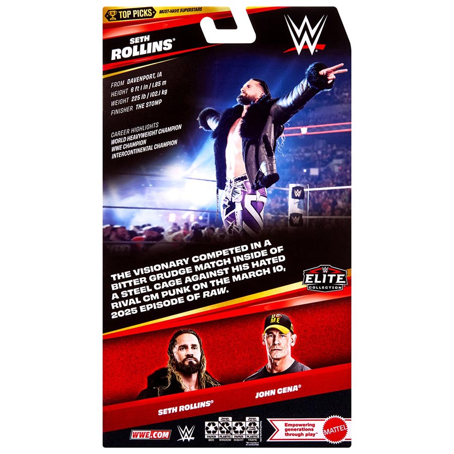 WWE Top Picks Elite Collection 2026 Wave 3 Seth Rollins Action Figure