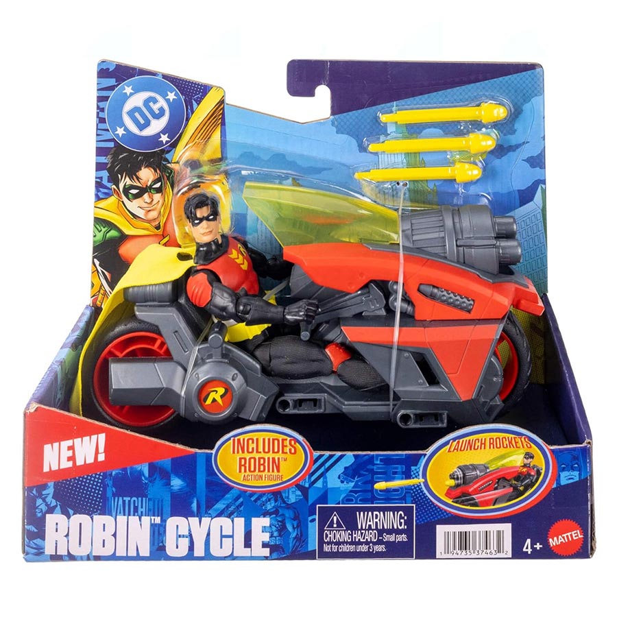 DC Premiere Robin With Motorcycle 6.5-Inch Action Figure
