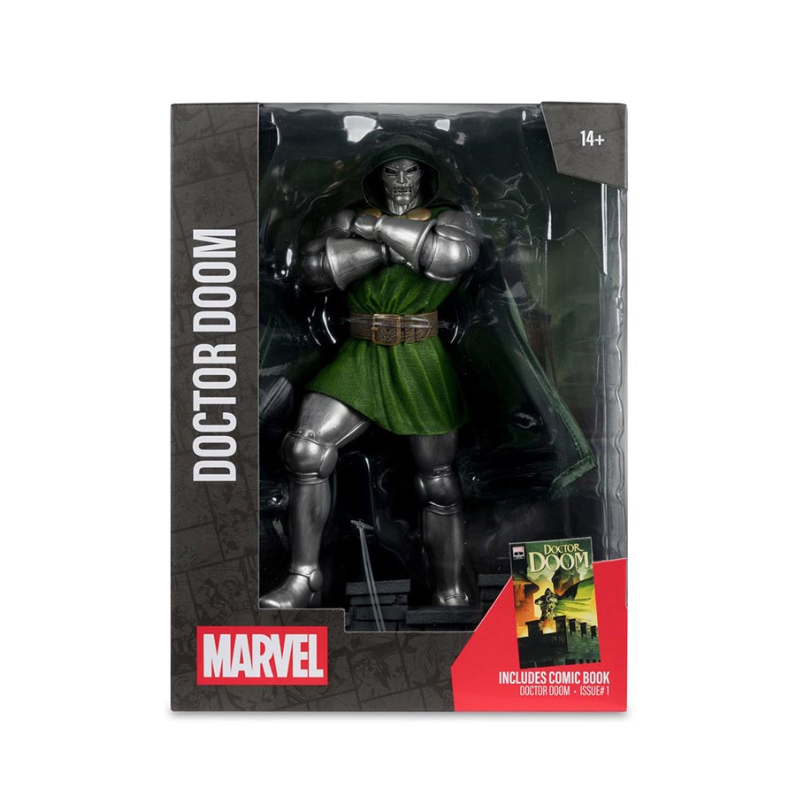 Marvel Wave 8 Doctor Doom #1 With Scene and Comic 1/6 Scale Figurine