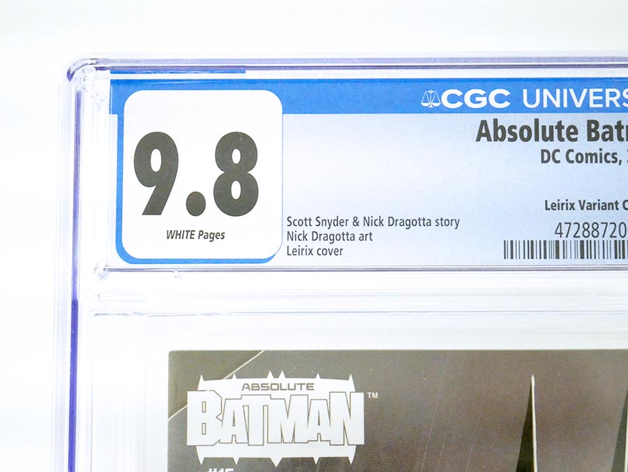Absolute Batman #16 Cover J Variant Lesley Leirix Li Connecting Card Stock Cover CGC 9.8 (DC All In)(Limit 1 Per Customer)