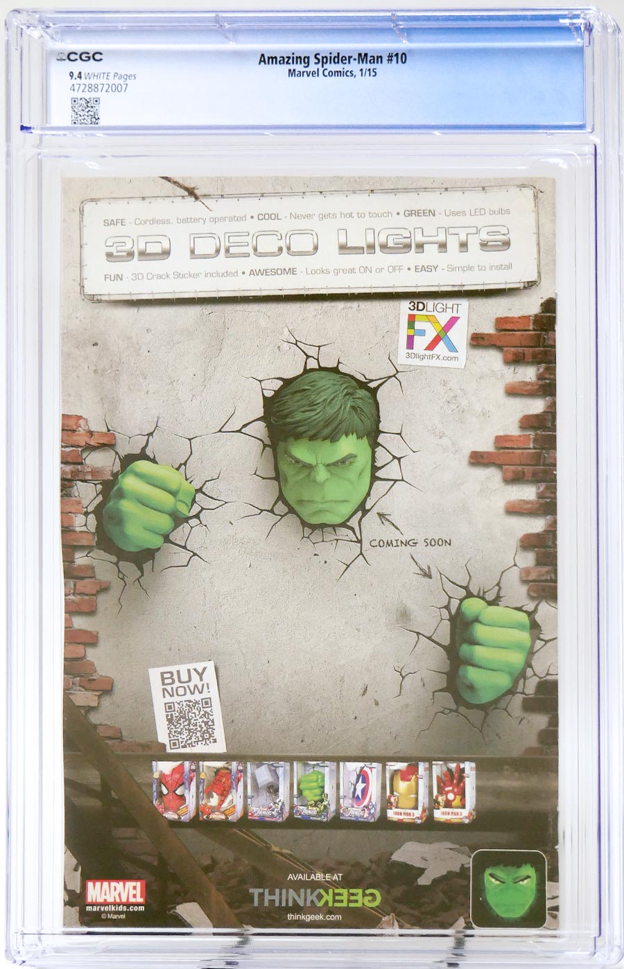 Amazing Spider-Man Vol 3 #10 Cover E Regular Olivier Coipel Cover CGC 9.4 (Spider-Verse Tie-In)