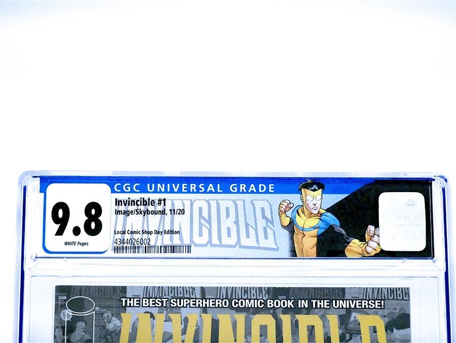 Invincible #1 Cover K LCSD 2020 Gold Foil Logo Cover CGC 9.8