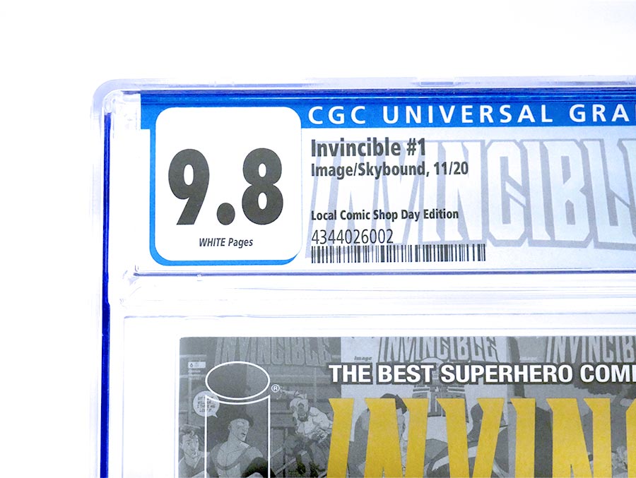 Invincible #1 Cover K LCSD 2020 Gold Foil Logo Cover CGC 9.8