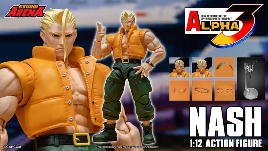 Storm Arena Street Fighter Alpha 3 Nash 1/12 Scale Action Figure
