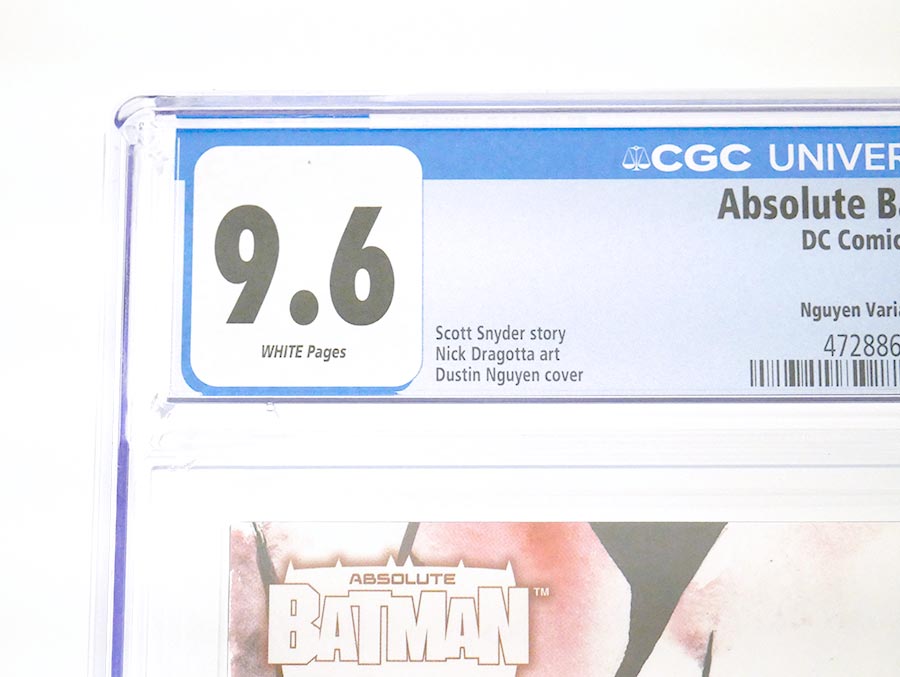 Absolute Batman #9 Cover P Incentive Dustin Nguyen Card Stock Variant Cover CGC 9.6 (DC All In)