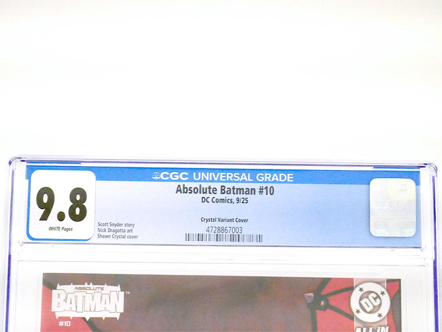 Absolute Batman #10 Cover J Incentive Shawn Crystal Card Stock Variant Cover CGC 9.8 (DC All In)