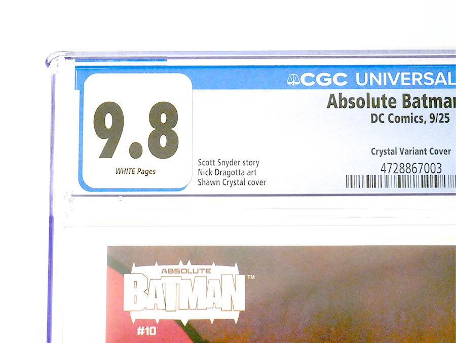 Absolute Batman #10 Cover J Incentive Shawn Crystal Card Stock Variant Cover CGC 9.8 (DC All In)