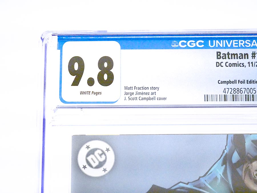 Batman Vol 4 #1 Cover Z-G Variant J Scott Campbell Card Stock Cover CGC 9.8 (DC All In)