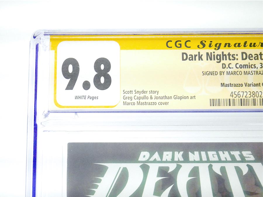 Dark Nights Death Metal #7 Cover G Variant Marco Mastrazzo Cover CGC Signature Series 9.8 Signed by Marco Mastrazzo