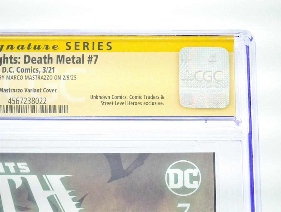 Dark Nights Death Metal #7 Cover G Variant Marco Mastrazzo Cover CGC Signature Series 9.8 Signed by Marco Mastrazzo