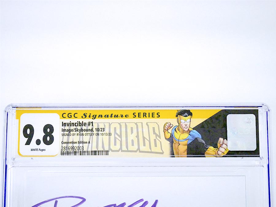 Invincible #1 Cover L Convention Edition A CGC Signature Series 9.8 Signed By Ryan Ottley