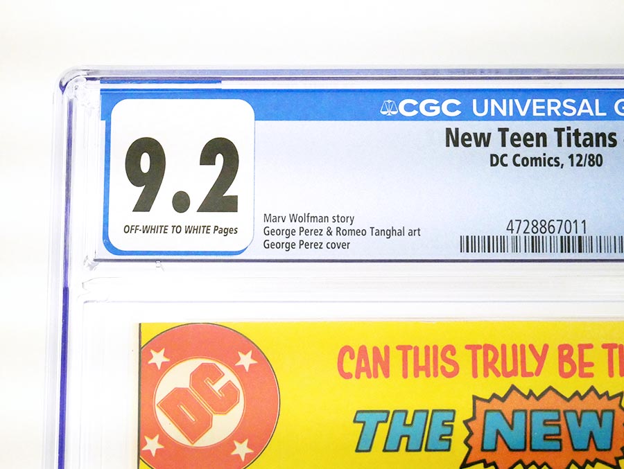 New Teen Titans #2 Cover E CGC 9.2