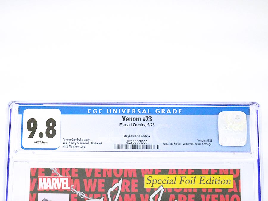 Venom Vol 5 #23 Cover R Variant Mike Mayhew Foil Cover CGC 9.8