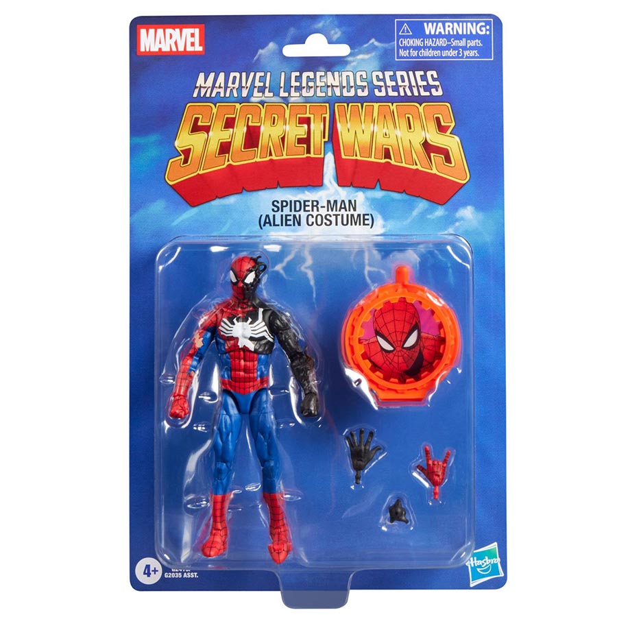 Marvel Legends Secret Wars Spider-Man Alien Costume 6-Inch Action Figure