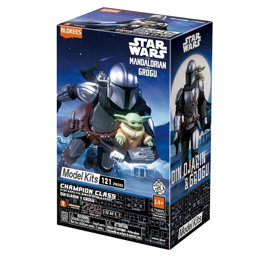 Blokees Star Wars The Mandalorian & Grogu Din Djarin & Grogu Classic Class 05 Model Kit