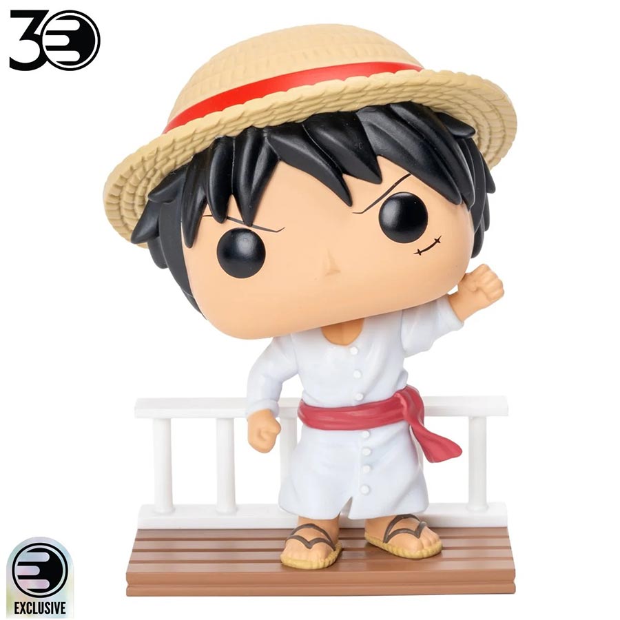POP Animation One Piece Straw Hats Monkey D Luffy Entertainment Earth Exclusive Vinyl Figure
