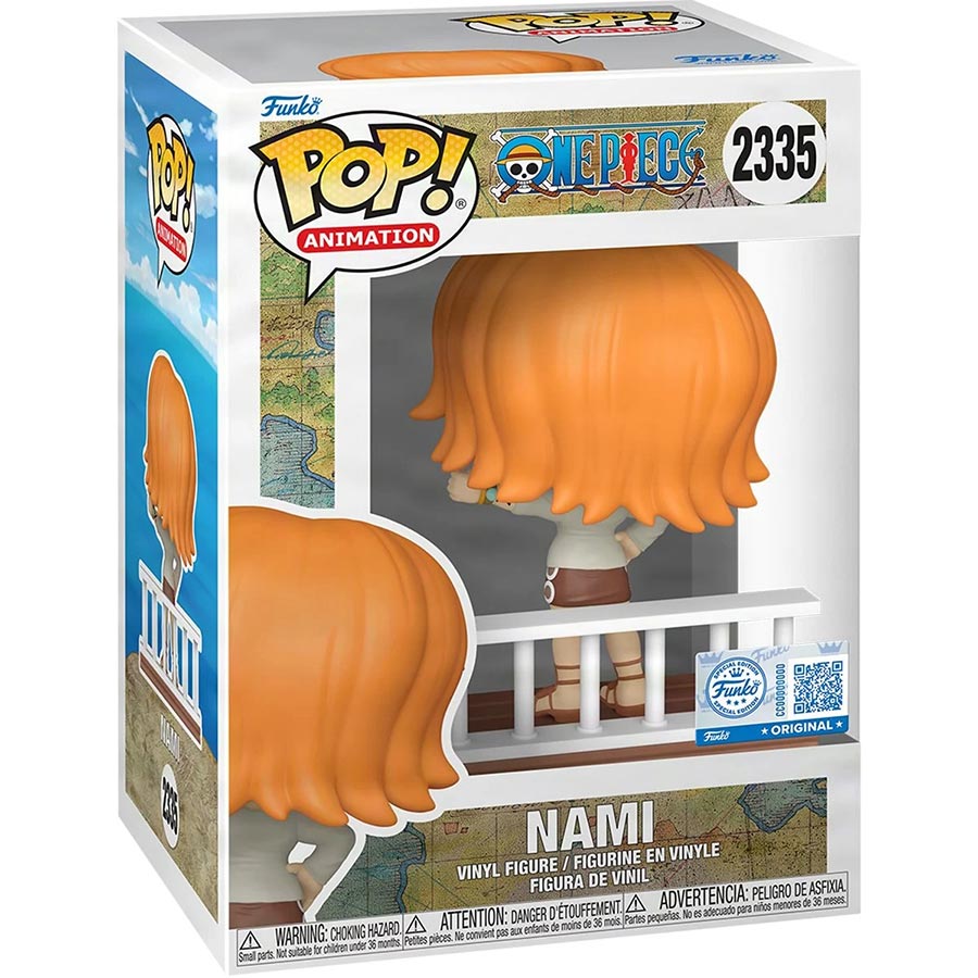 POP Animation One Piece Straw Hats Nami Entertainment Earth Exclusive Vinyl Figure