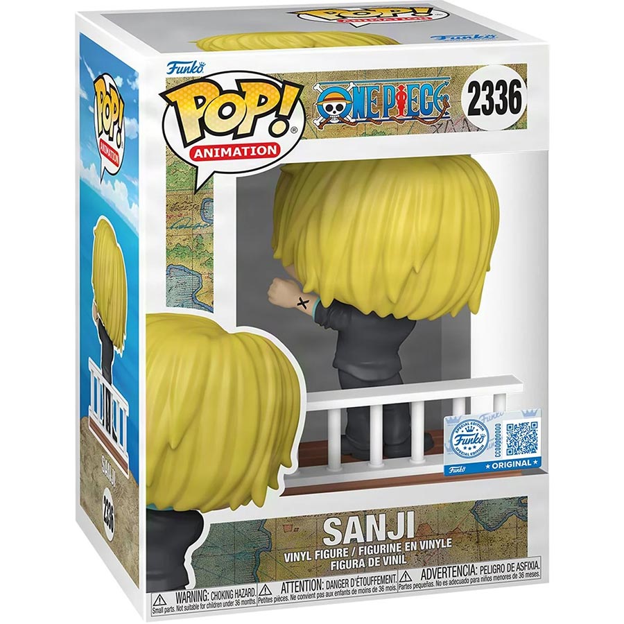 POP Animation One Piece Straw Hats Sanji Entertainment Earth Exclusive Vinyl Figure